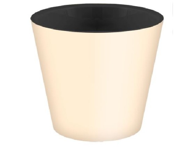 Горшок для цветов Rosemary D330 мм, 16л с дренажной вставкой на колесиках (бежевый)